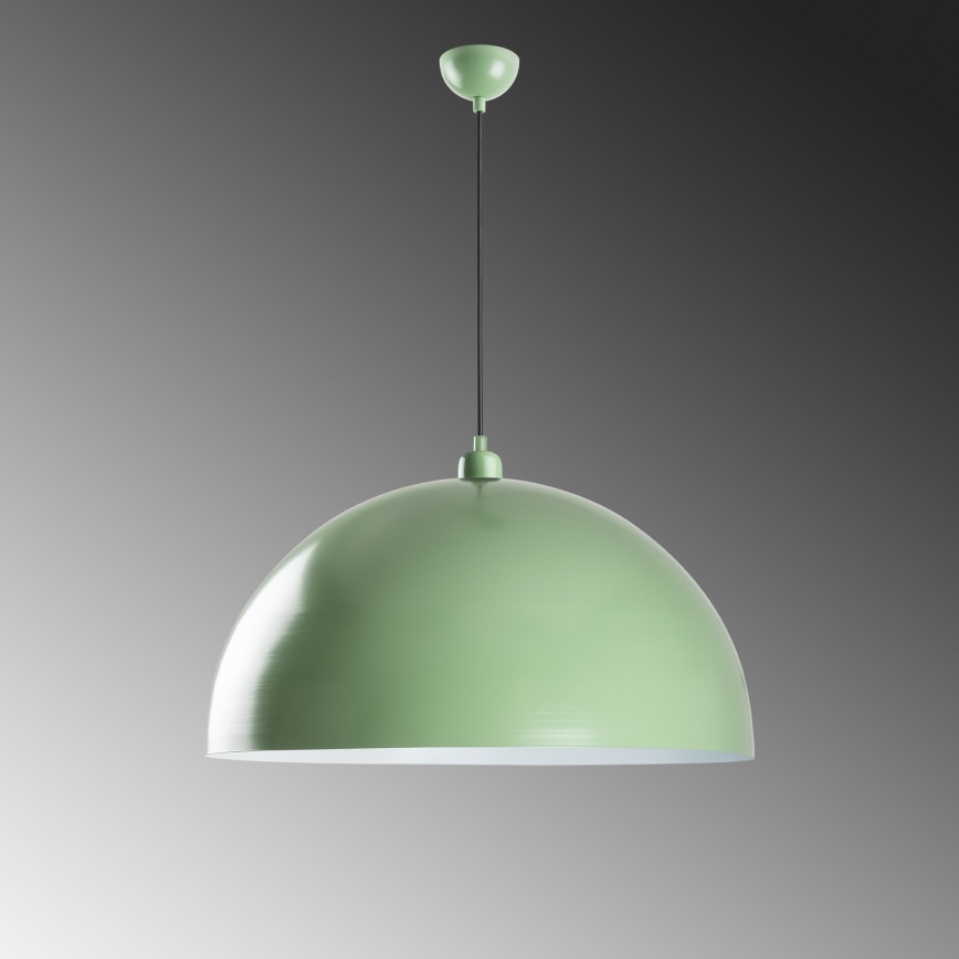 Luster na lanku KURE 1xE27/40W/230V zelená