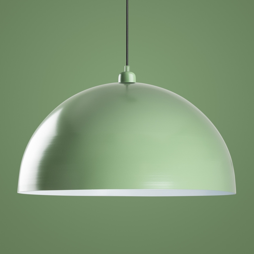 Luster na lanku KURE 1xE27/40W/230V zelená