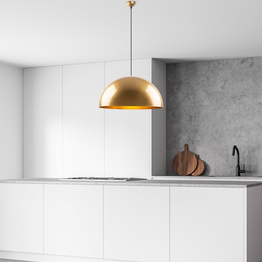 Luster na lanku KURE 1xE27/40W/230V zlatá