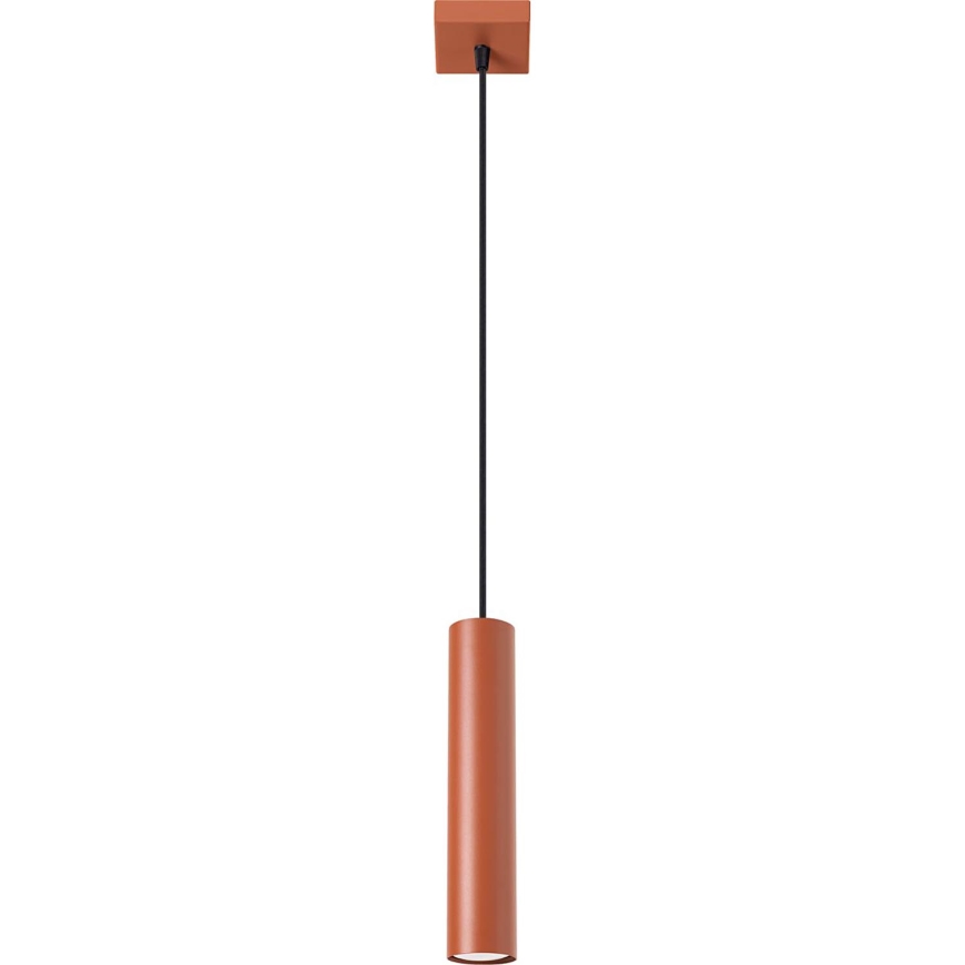 Luster na lanku LAGOS 1xGU10/10W/230V červená