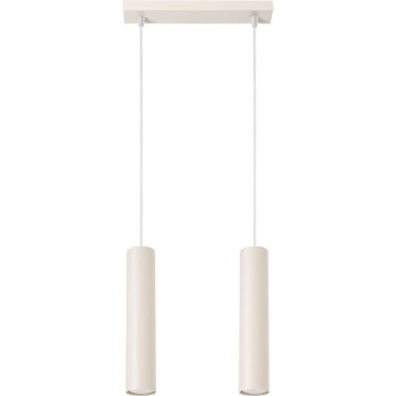 Luster na lanku LAGOS 2xGU10/10W/230V krémová