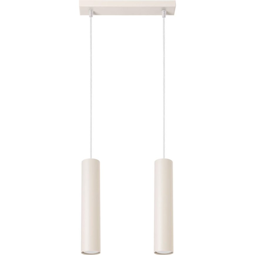 Luster na lanku LAGOS 2xGU10/10W/230V krémová