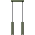 Luster na lanku LAGOS 2xGU10/10W/230V zelená