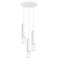 Luster na lanku LAMI 3xGU10/10W/230V biela