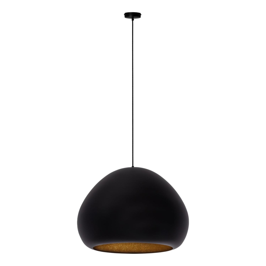 Luster na lanku LAVA 1xE27/15W/230V čierna/zlatá