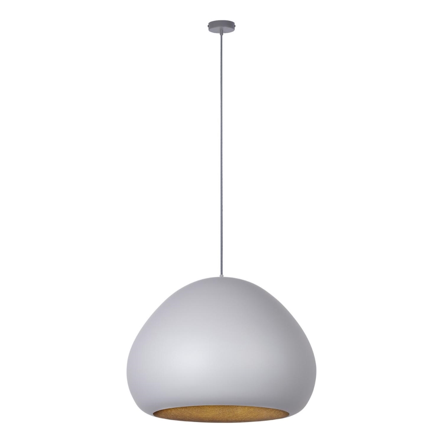 Luster na lanku LAVA 1xE27/15W/230V šedá/zlatá