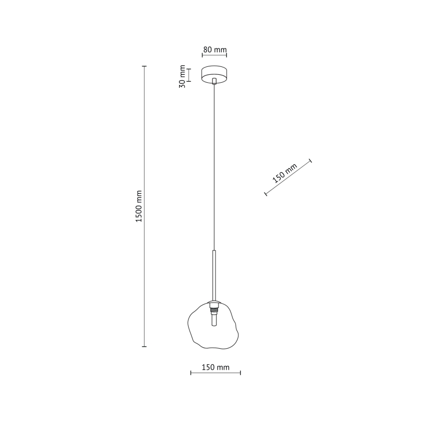 Luster na lanku LAVA 1xG9/8W/230V béžová/dymová béžová