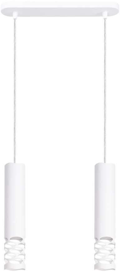 Luster na lanku LIRO 2xGU10/10W/230V biela