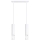 Luster na lanku LIRO 2xGU10/10W/230V biela