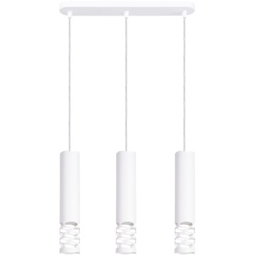 Luster na lanku LIRO 3xGU10/10W/230V biela