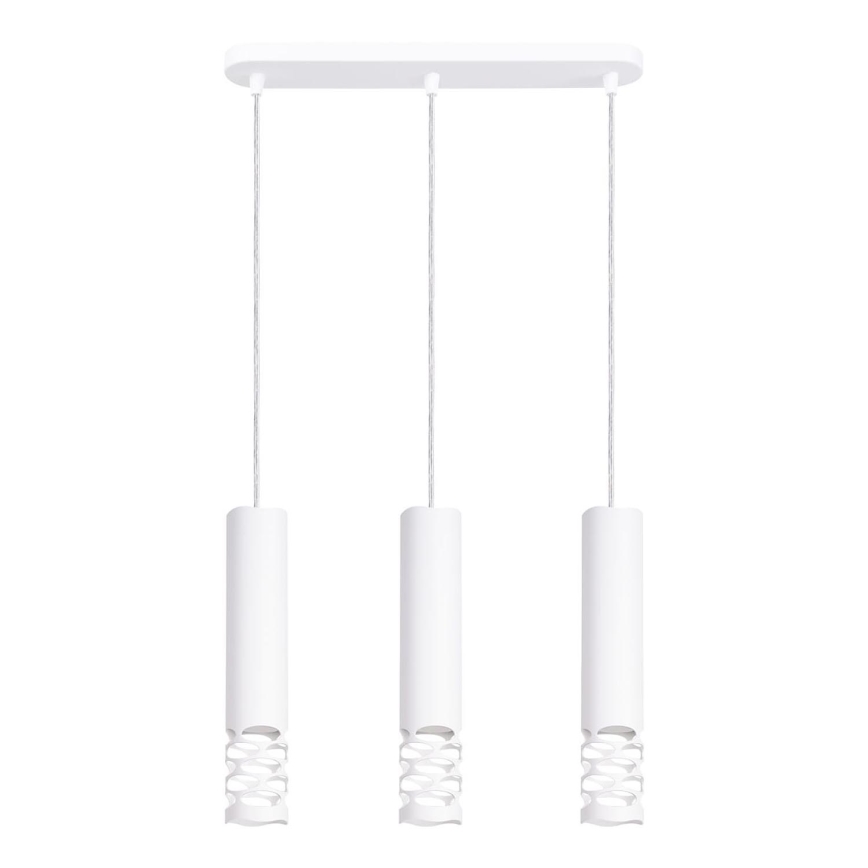 Luster na lanku LIRO 3xGU10/10W/230V biela