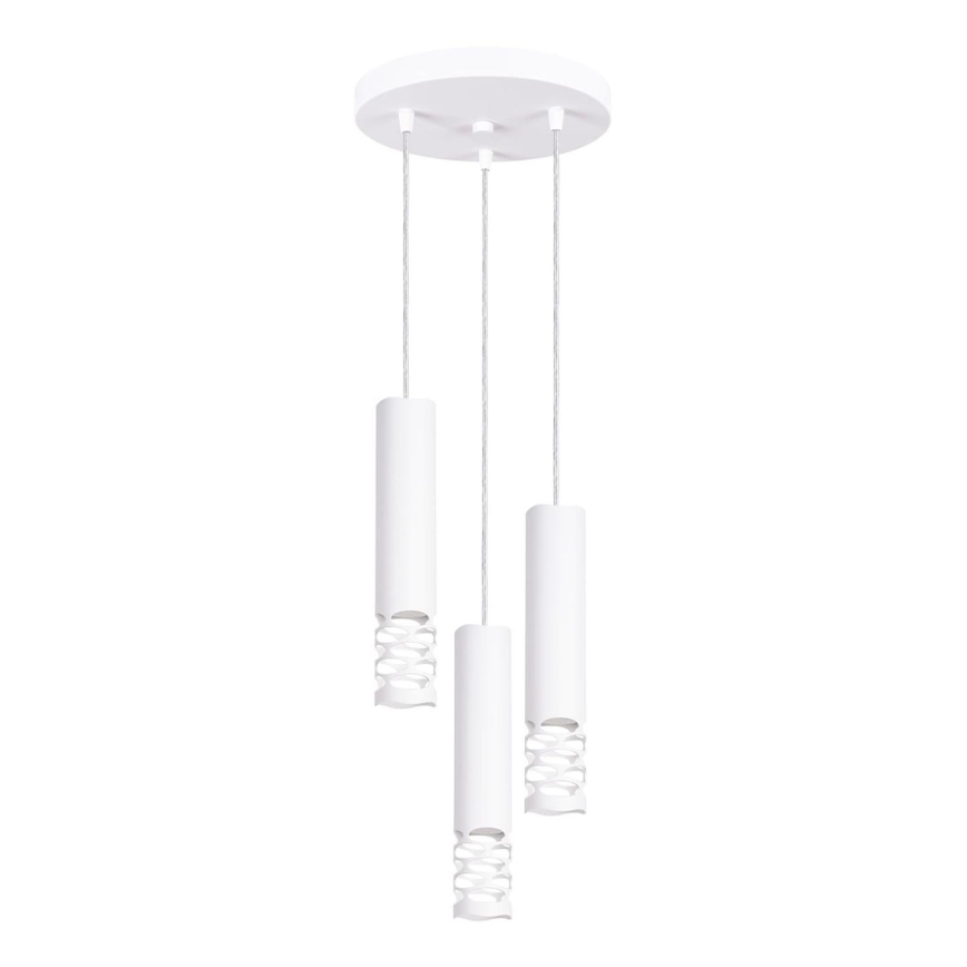 Luster na lanku LIRO 3xGU10/10W/230V biela