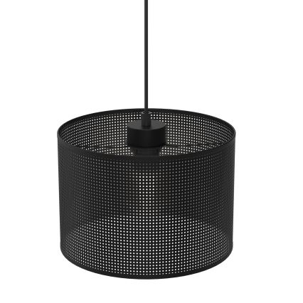 Luster na lanku LOFT SHADE 1xE27/60W/230V pr. 25 cm čierna