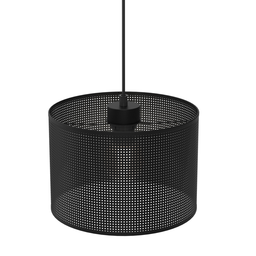 Luster na lanku LOFT SHADE 1xE27/60W/230V pr. 25 cm čierna