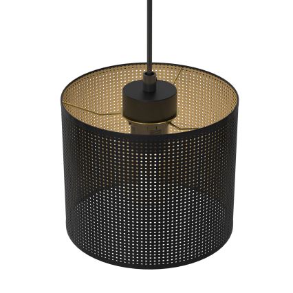 Luster na lanku LOFT SHADE 5xE27/60W/230V čierna/zlatá