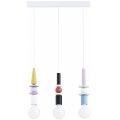 Luster na lanku LUMIO 3xE27/15W/230V pestrofarebný