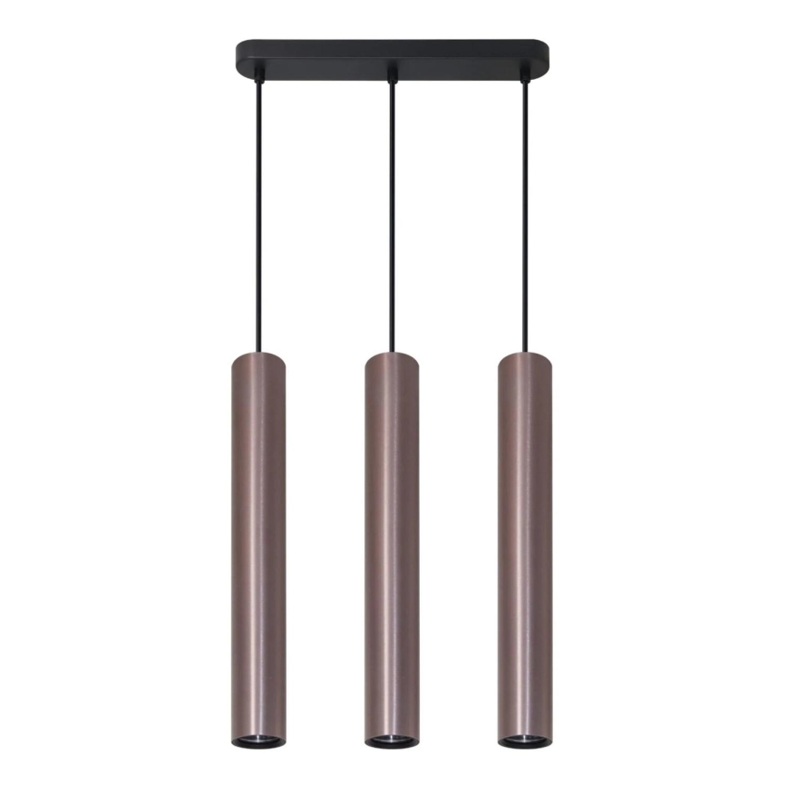 Luster na lanku LUNGOMARE 3xGU10/10W/230V matný chróm