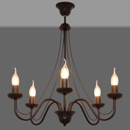 Luster na lanku MALBO II 5xE14/10W/230V