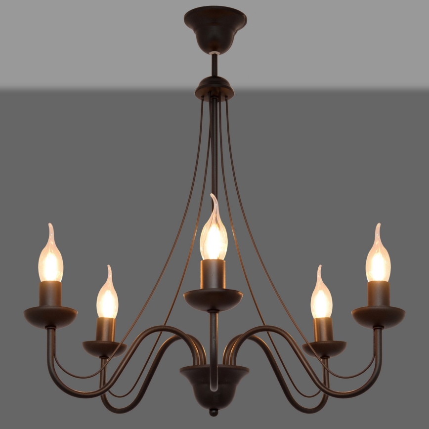 Luster na lanku MALBO II 5xE14/10W/230V