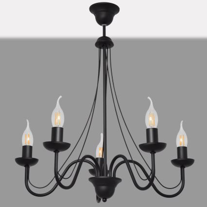 Luster na lanku MALBO II 5xE14/10W/230V