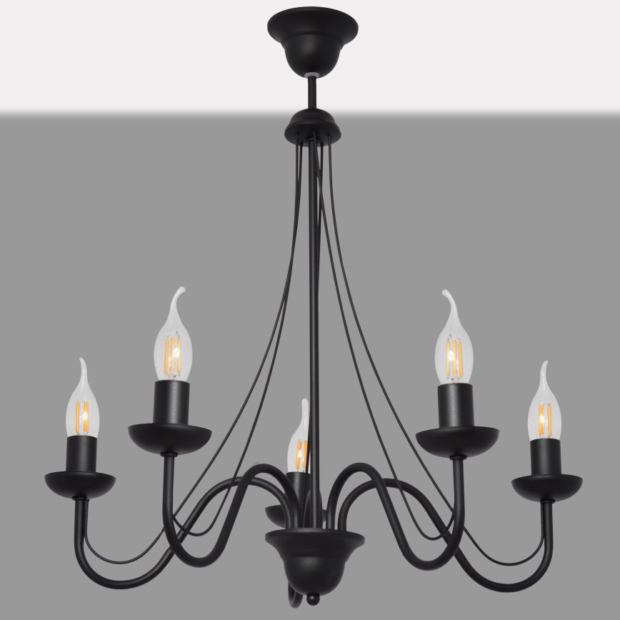 Luster na lanku MALBO II 5xE14/10W/230V