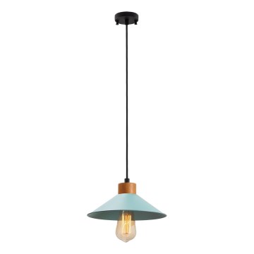 Luster na lanku MANAVGAT 1xE27/40W/230V modrá/hnědá