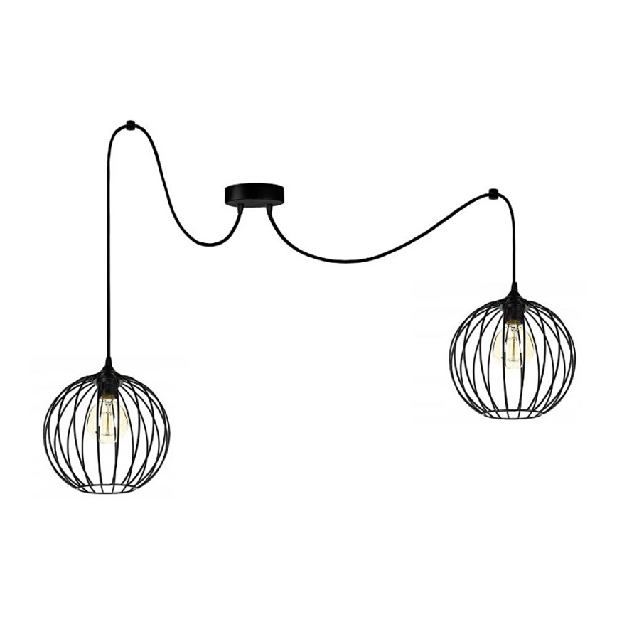Luster na lanku MATT 2xE27/60W/230V pavúk