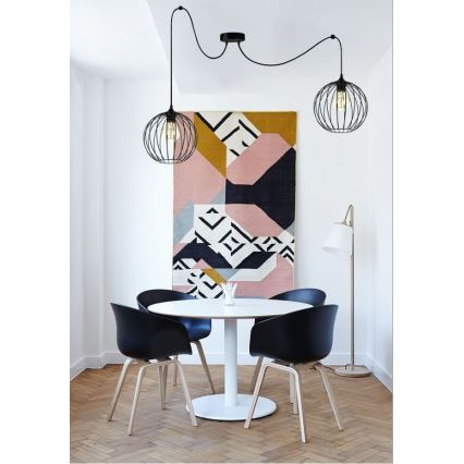 Luster na lanku MATT 2xE27/60W/230V pavúk