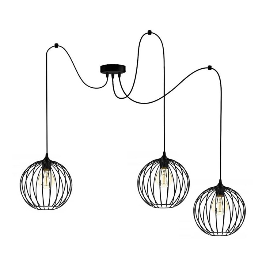 Luster na lanku MATT 3xE27/60W/230V pavúk