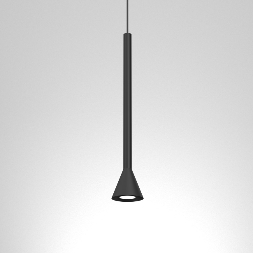 Luster na lanku MAZZO 1xGU10/8W/230V čierny