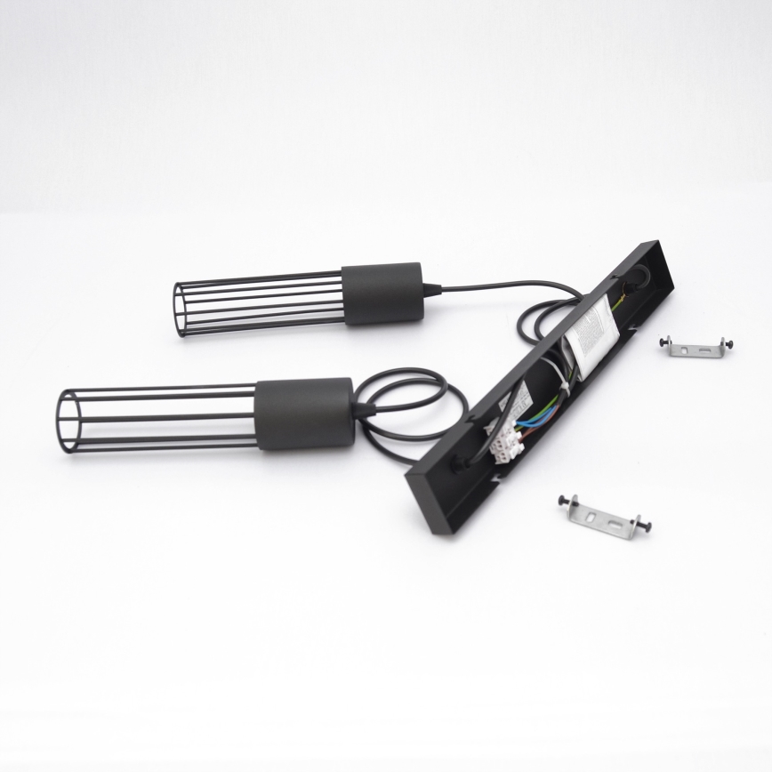 Luster na lanku MELODY 2xE27/15W/230V čierna