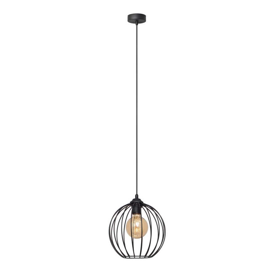 Luster na lanku MERCURE 1xE27/15W/230V pr. 24 cm čierna