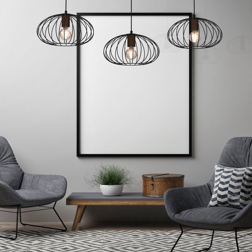 Luster na lanku MERIDIANO 3xE27/60W/230V