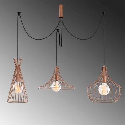Luster na lanku MEZOPOTAMYA 3xE27/40W/230V pavúk