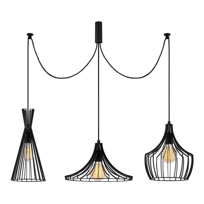 Luster na lanku MEZOPOTAMYA 3xE27/40W/230V pavúk