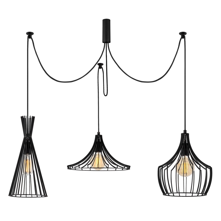 Luster na lanku MEZOPOTAMYA 3xE27/40W/230V pavúk