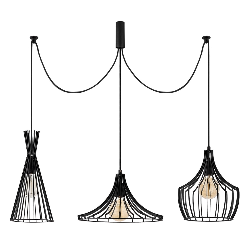 Luster na lanku MEZOPOTAMYA 3xE27/40W/230V pavúk