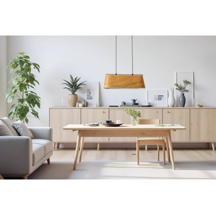Luster na lanku MILBURY 2xE27/40W/230V hnedá