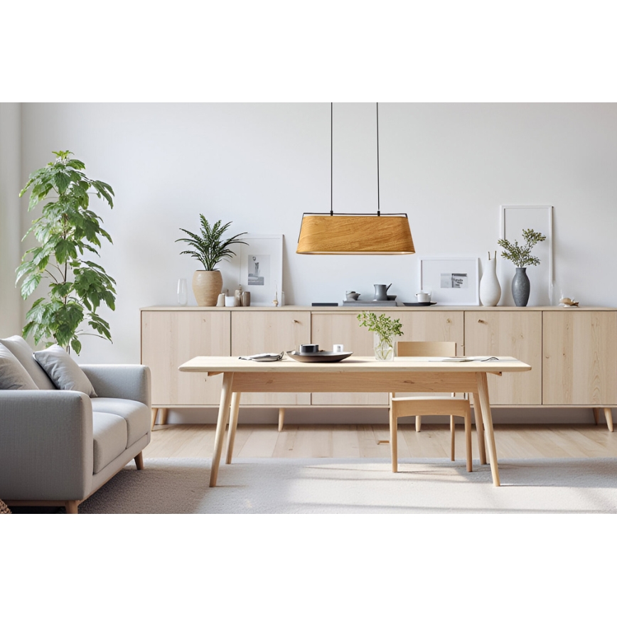 Luster na lanku MILBURY 2xE27/40W/230V hnedá