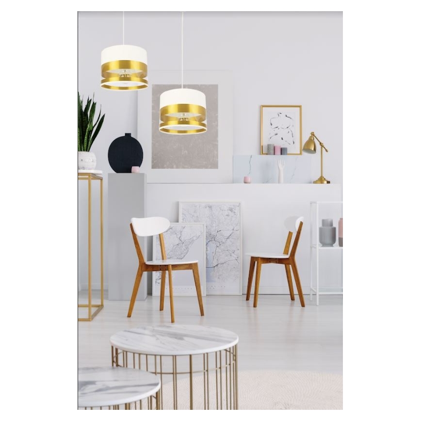 Luster na lanku MILO 2xE27/60W/230V zlatá