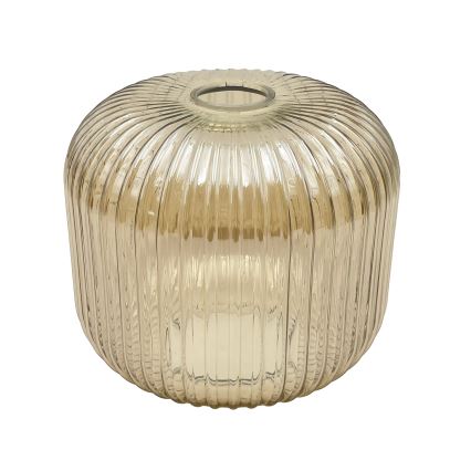 Luster na lanku MILOU 1xE27/15W/230V zlatá/zadymená béžová