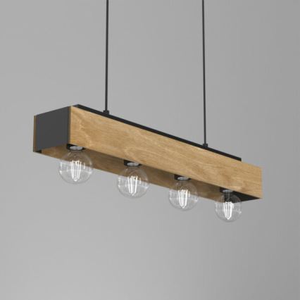 Luster na lanku MILUZA 4xE27/15W/230V