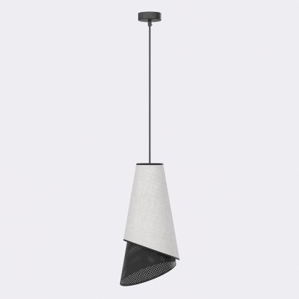 Luster na lanku MODA 1xE27/15W/230V sivá/čierna