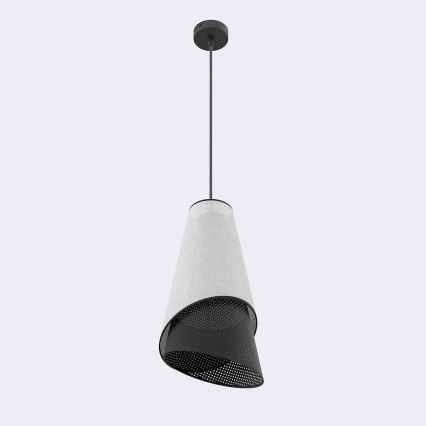 Luster na lanku MODA 1xE27/15W/230V sivá/čierna