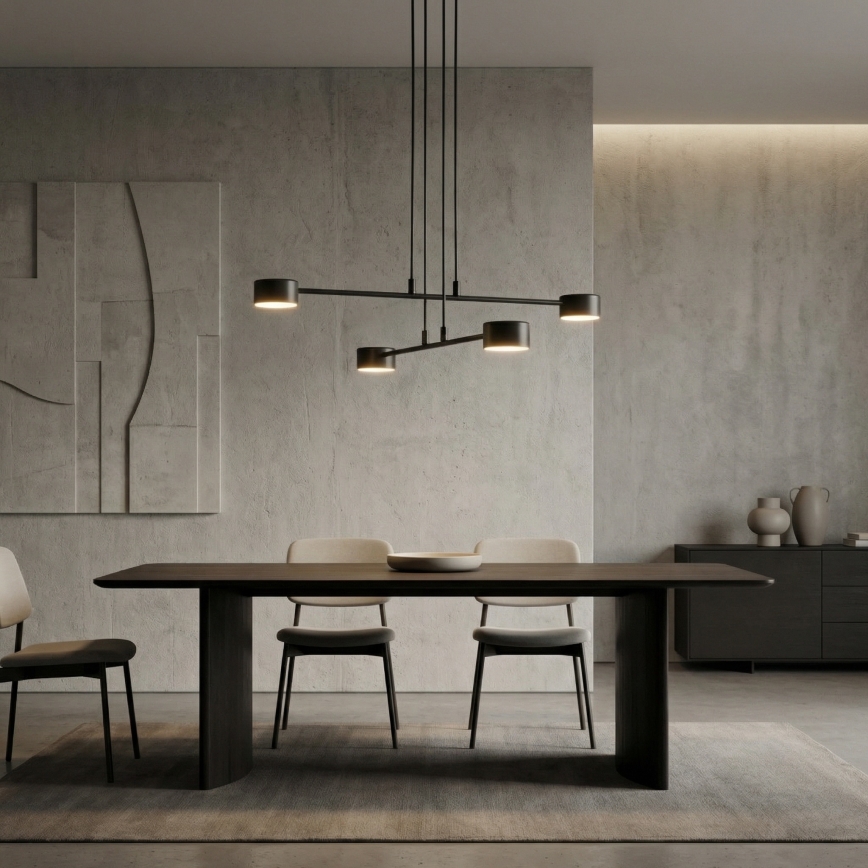 Luster na lanku MODUS 4xGX53/10W/230V čierna