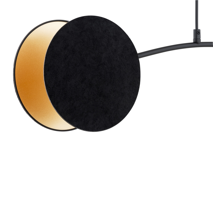 Luster na lanku MOTIF 2xE27/15W/230V čierna