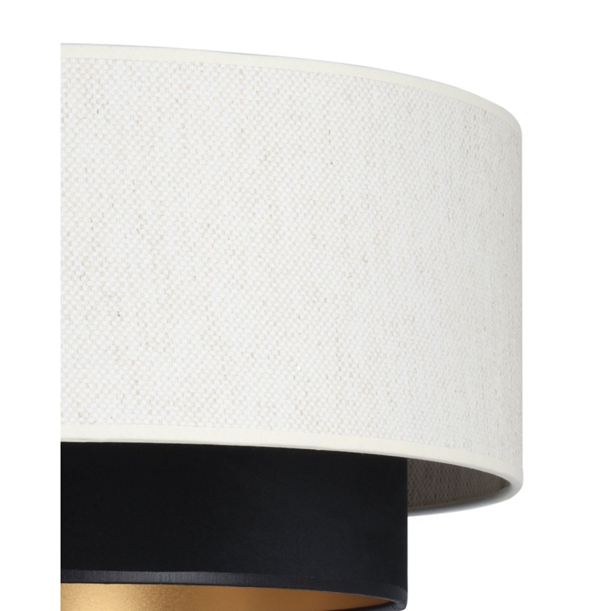 Luster na lanku NATIA 1xE27/60W/230V biela/čierna