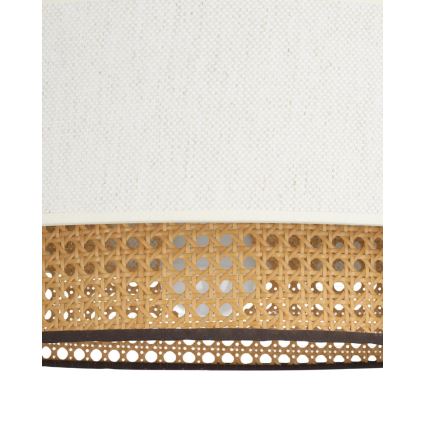 Luster na lanku NATIA 1xE27/60W/230V biela/hnedá