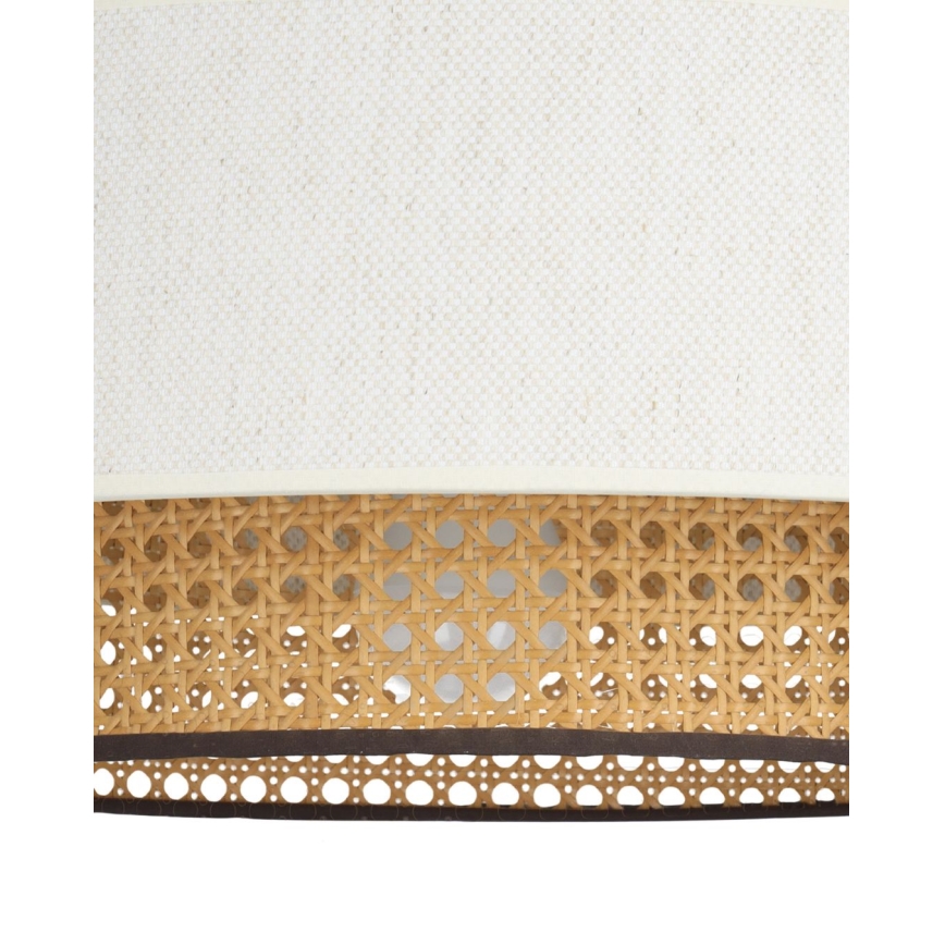 Luster na lanku NATIA 1xE27/60W/230V biela/hnedá