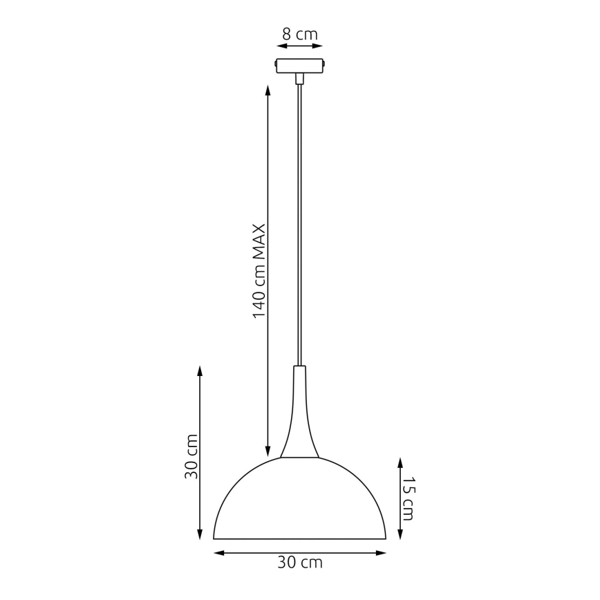 Luster na lanku NAUTICA 1xGX53/12W/230V čierny